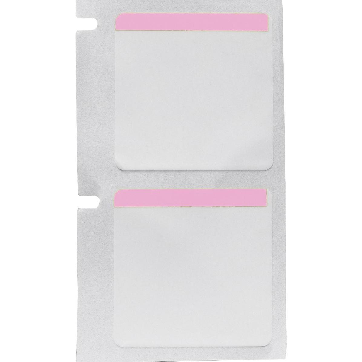 Thumbnail - Brady, Etiketten, M6-19-494-PK, Polyester, Weiss/Pink, glänzend, 25.40 x 25.40 mm, permanent (250 E.)