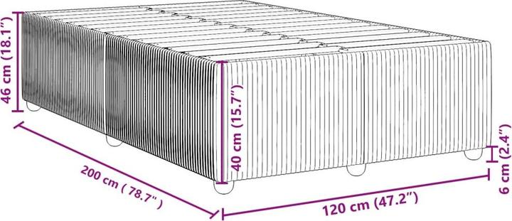 Image du produit vidaXL Bettgestell (140 x 190 cm)