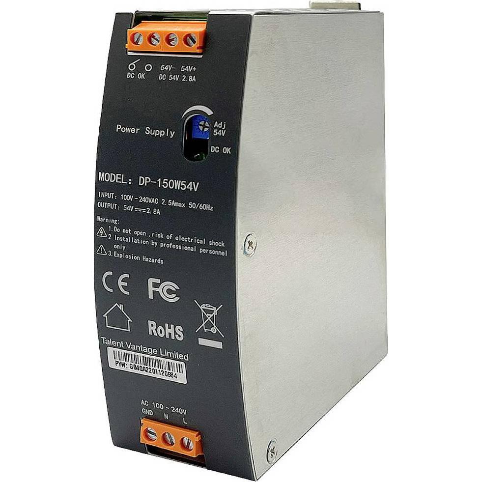 edimax Netzteil /54V Industrielles DIN-Rail-Netzteil, Netzwerk Switch, Schwarz