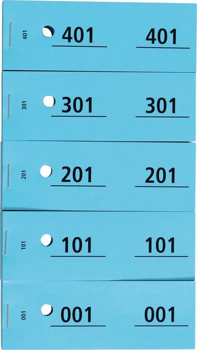 Adri Blocchetti per guardaroba numerati da 1 a 500 (100 x)