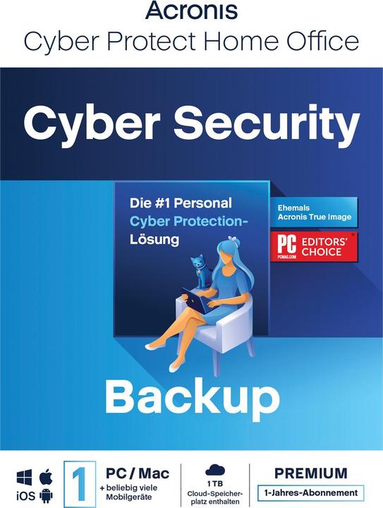 Actual product image Acronis Cyber Protect Home Office Premium (1 User, 1 Devices/Users, 12 months)
