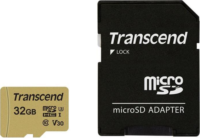 Actual product image Transcend 32GB UHS-I U1 SD CARD (32 GB, microSDHC, U1, UHS-I)