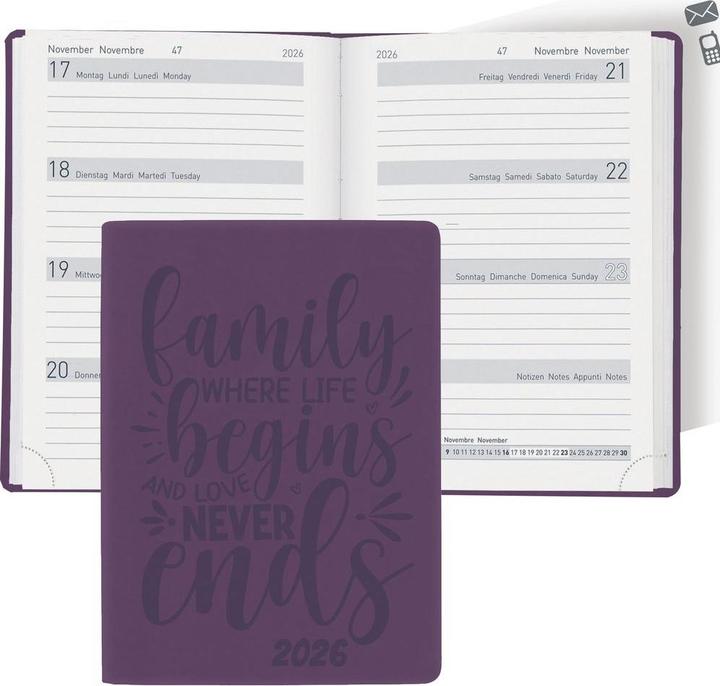 Actual product image Biella Pocket Agenda Memento Ladytimer (10.1 x 14.2 cm, 1 week / 2 pages)