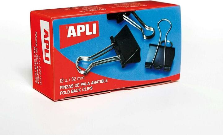 Apli Klammern Schwarz Silberfarben 51 mm (36 Stück) (36 x)