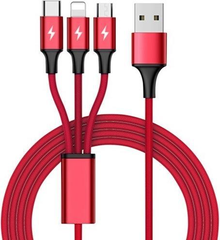 Image du produit Unitek USB-A – USB-C, Lightning, USB Micro B (1.20 m, USB 3.2 Gen 1)
