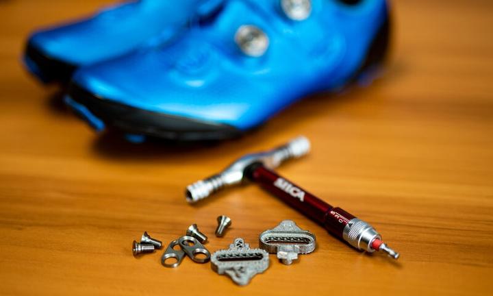 Actual product image Silca 3D printed SHIMANO SPD Titanium Cleats