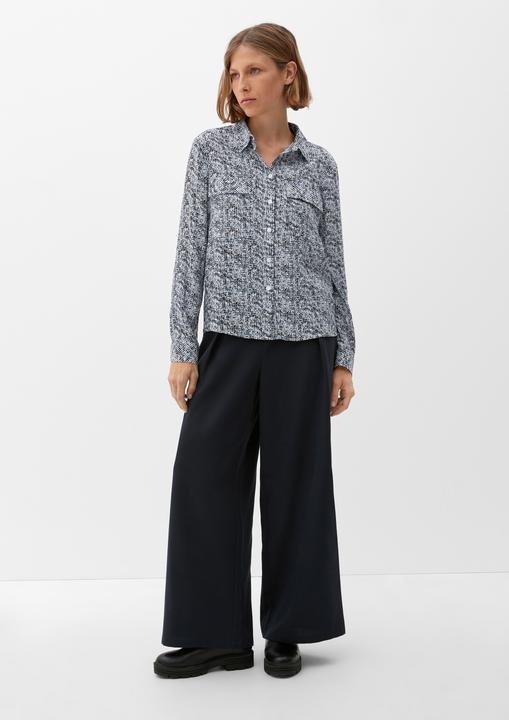 Produktbild s.Oliver Bluse Viskosebluse mit Allovermuster (48)