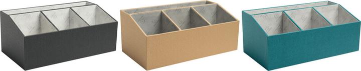 Image du produit Exacompta Organiseur de bureau 4 compartiments OfficeByMe - Bleu canard