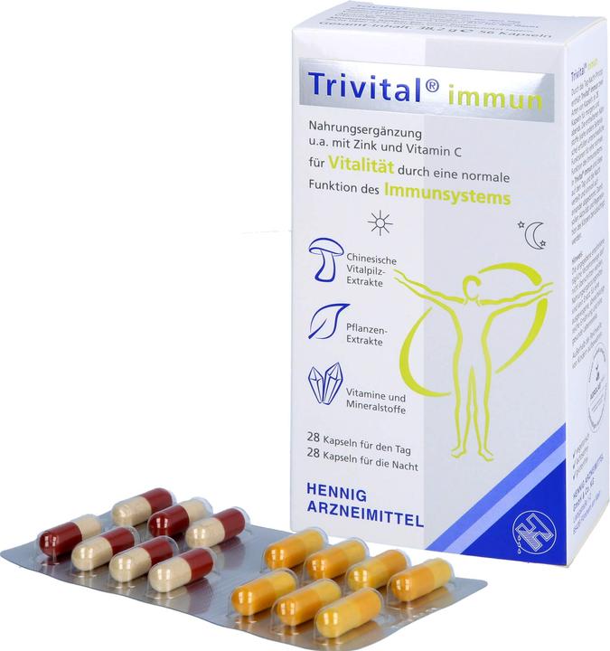 Actual product image Hennig Arzneimittel Trivital immune, 56 pcs KAP (56 Piece, Capsules, 28.20 g)