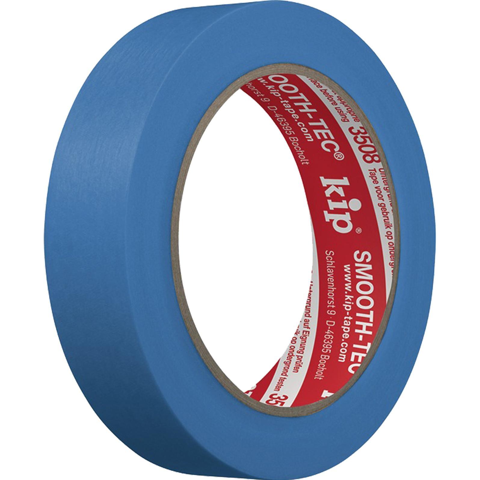 Kip, Klebeband, Glattkreppband 3508 SMOOTH-TEC glatt blau Länge 50 m Breite 24 mm (24 mm)