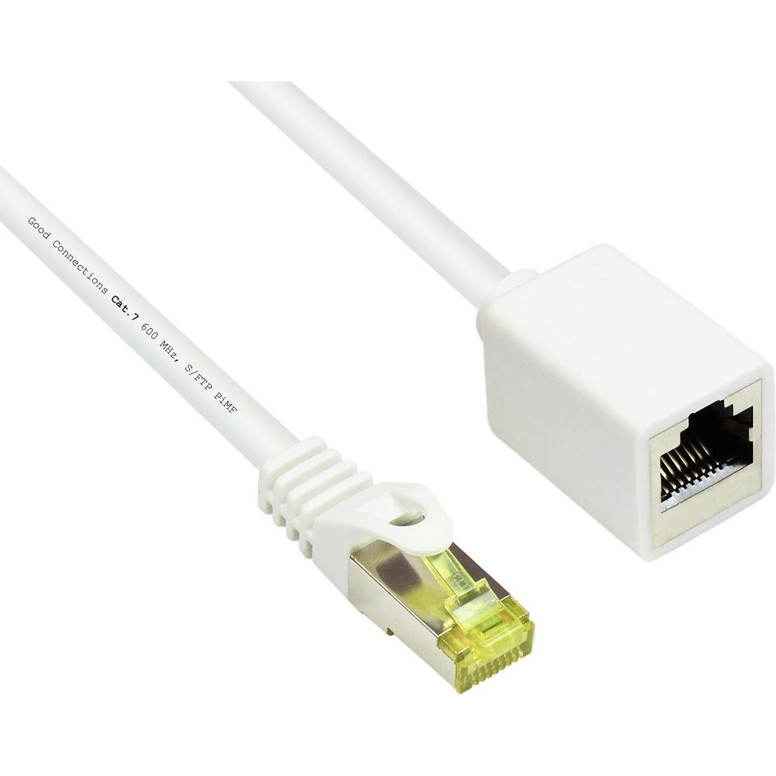 Thumbnail - Good Connections RJ45 Patchkabelverlängerung mitCat.7 Rohkabel und Rastnasenschutz (RNS), S/FTP, PiMF, halogenfrei (S/FT...