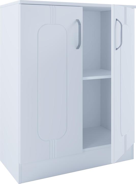 Actual product image VCM Wooden Chest of Drawers Sideboard Highboard Sideboard Cabinet Balia 2 Hinged Doors (70 x 36 x 87 cm)