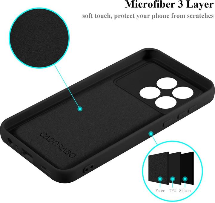 Image du produit Cadorabo Housse pour Xiaomi Poco X6 Pro TPU en design Liquid Protection silicone (Xiaomi Poco X6 Pro)