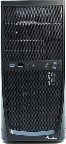 Actual product image ADJ CASE MINI-TOWER NO PSU BK MICROATX/ITX 1*USB2 1*USB3 (mATX, Mini-ITX)