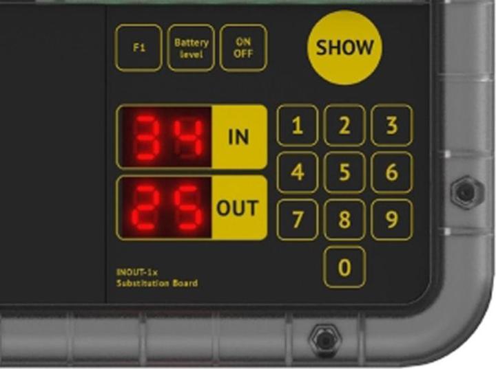 Actual product image Favero INOUT electronic exchange panel, double-sided