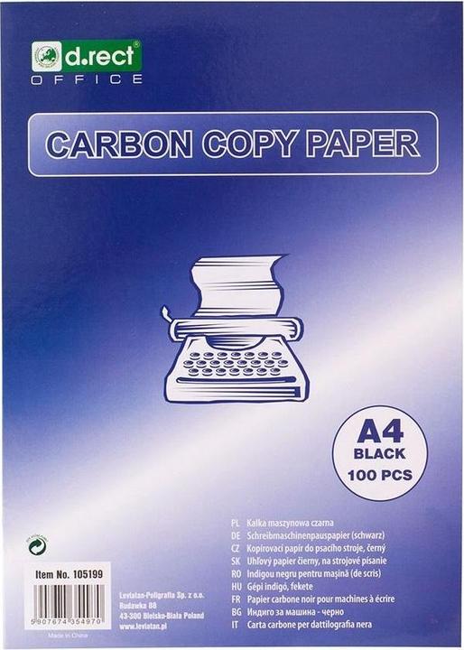 Image du produit D.Rect Schwarzes A4 a'100 D.RECT-Pauspapier (A4)