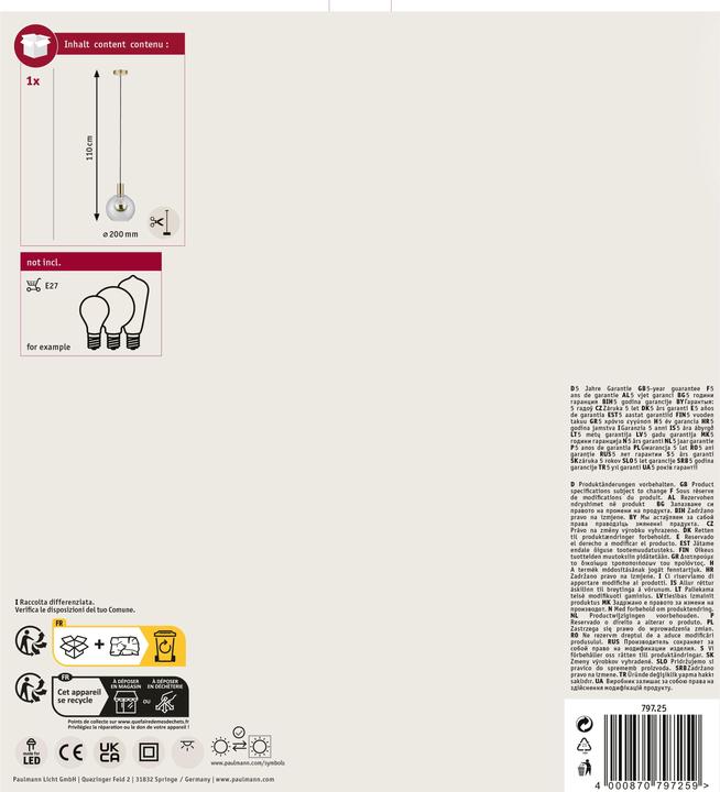 Actual product image Paulmann Esben (E27)