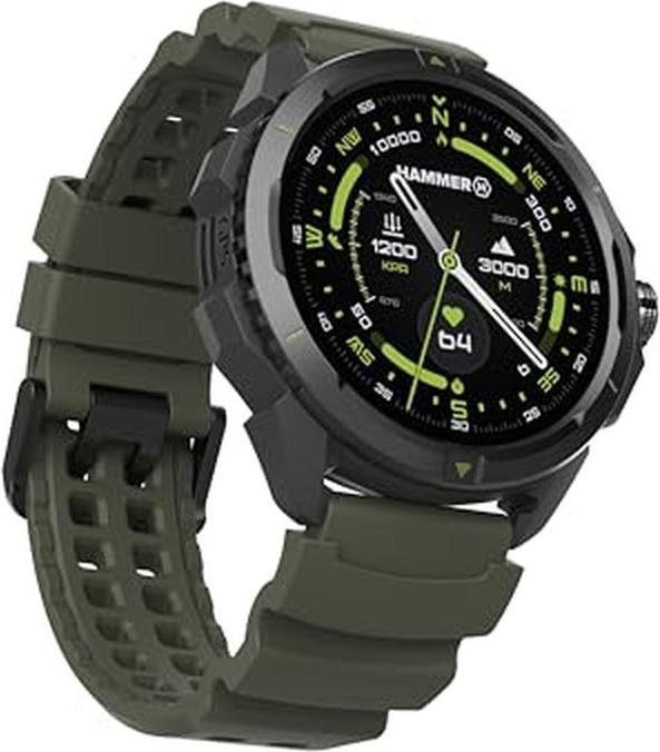 Actual product image Myphone Hammer Watch 2 green-black / Smartwatch / 1.5" / AMOLED / 466x466 / 5ATM