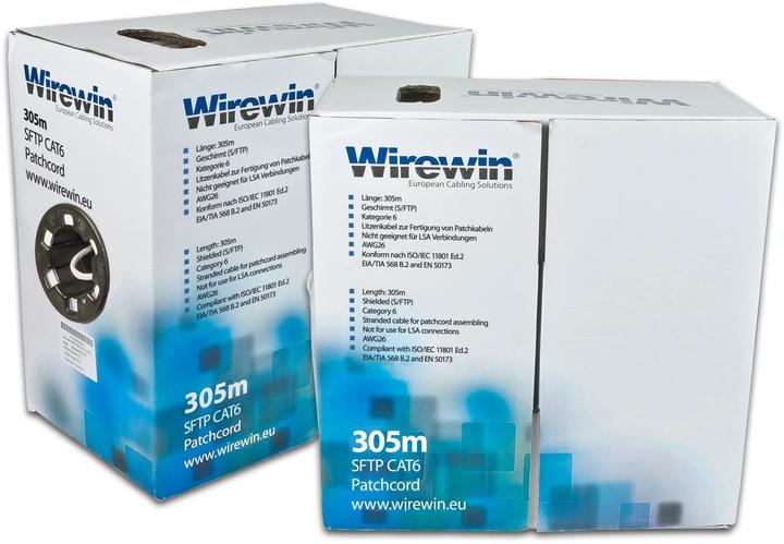 Actual product image Wirewin Patch cable (S/FTP, CAT6, 305 m)