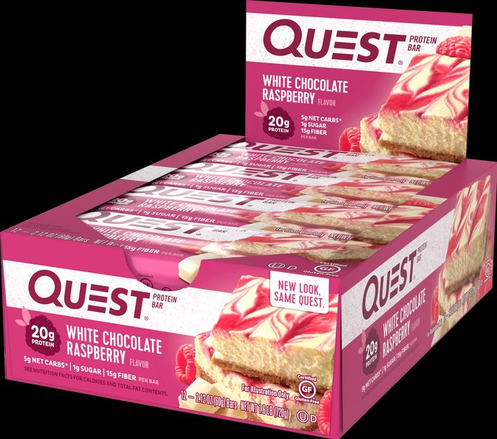 Image du produit Quest Bar (Framboise, 12 pcs, 720 g)