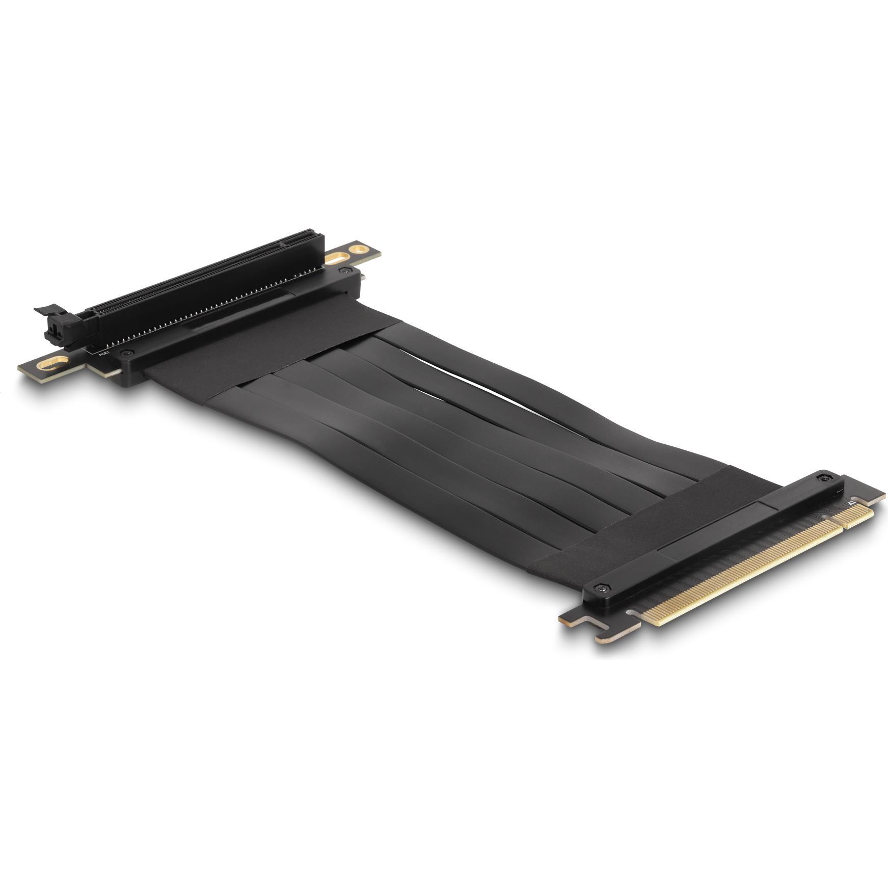 Thumbnail - Delock Riser Karte PCI Express x16 Stecker zu x16 Slot 90° gewinkelt mit Kabel 30 cm, Mainboard Zubehör