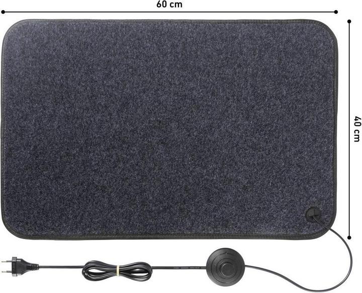 Productafbeelding Sygonix SY-6774220 Heizmatte (L x B x H) 600 x 400 x 10 mm Grau (60 x 40 cm)