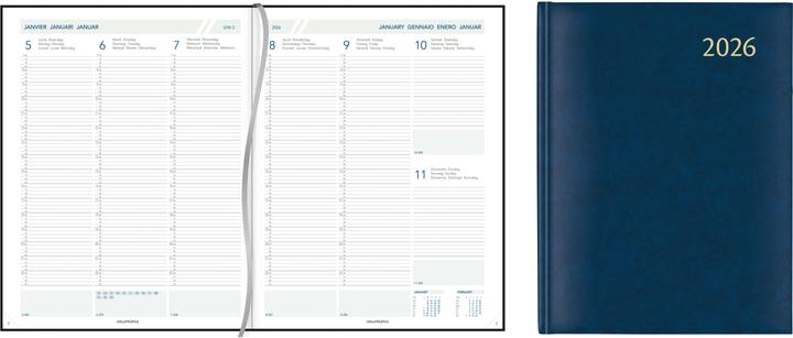 Produktbild Aurora 7Tf Florence 2021 2715B blau, 1W/2S 210x270x5mm (21 x 27 cm, Französisch, Englisch, Spanisch, Italienisch, Niederländisch, Deutsch)
