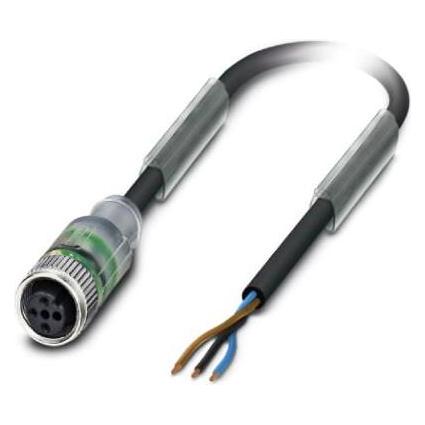 Phoenix Contact 1508459 Sensor-/Aktuatorkabel 5 m Schwarz, Elektronikkabel + Stecker, Schwarz