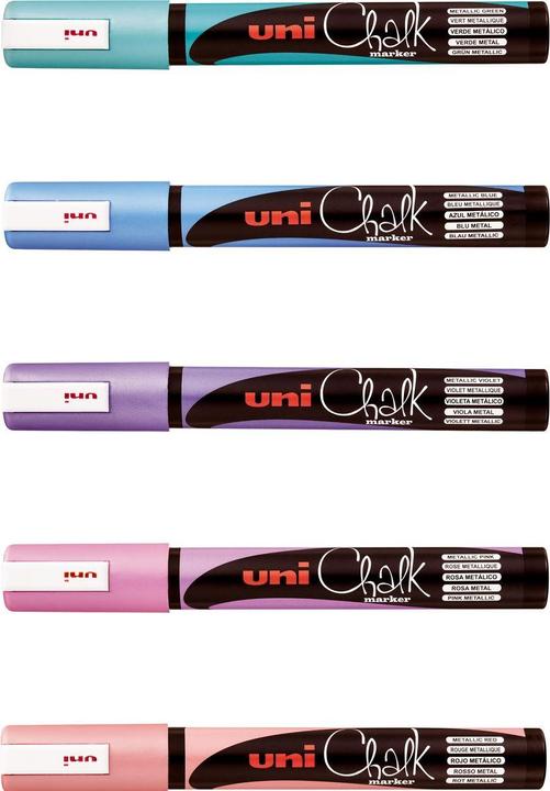 Actual product image Uni-ball Chalk marker uni CHALK 1.8 - 2.5 mm Metallic Pink (1x)