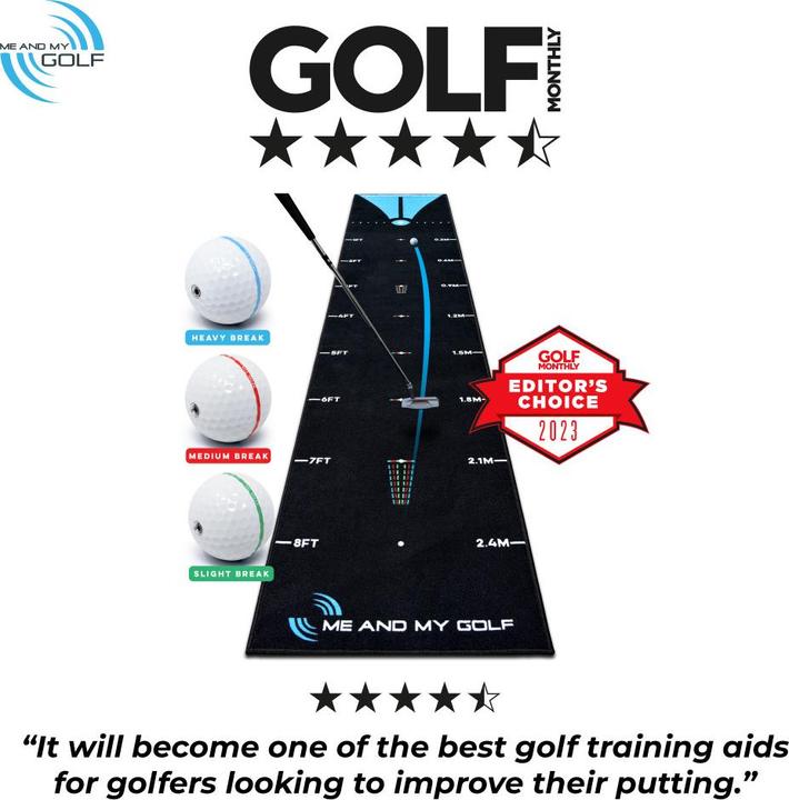Image du produit Me and my Golf Tapis de putting à balles cassantes (11 ft)