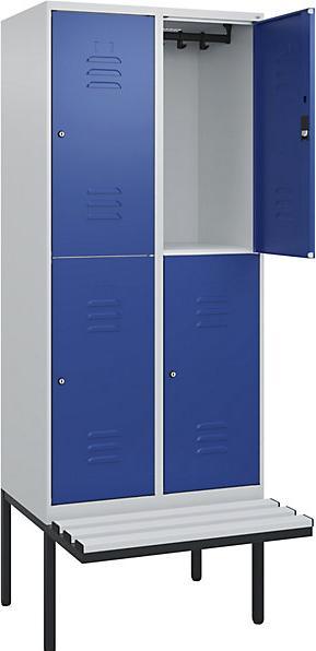 Actual product image C+P Double-decker locker Classic PLUS bench seat (80 cm, 212 cm)