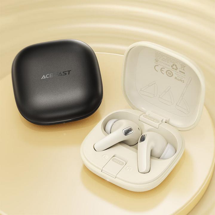 Actual product image Acefast W4 TWS wireless in-ear headphones with phone stand function - Black (7 h, Wireless)