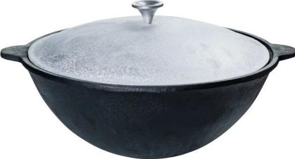 Texas Club Polished Uzbek Kazan 3,6l (Cocotte + faitout, Fonte, Aluminium)