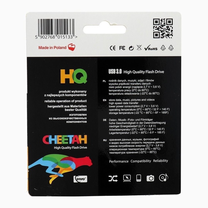 Image du produit IMRO Pendrive 16GB CHEETAH USB3.0 métal (16 Go, USB 3.0)