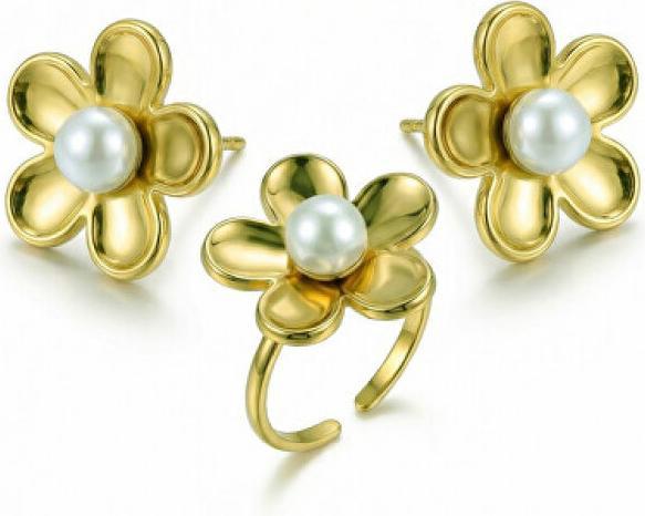 Produktbild Victoria Walls Vergoldetes Schmuckset VWS260858G (Ring, Ohrringe)