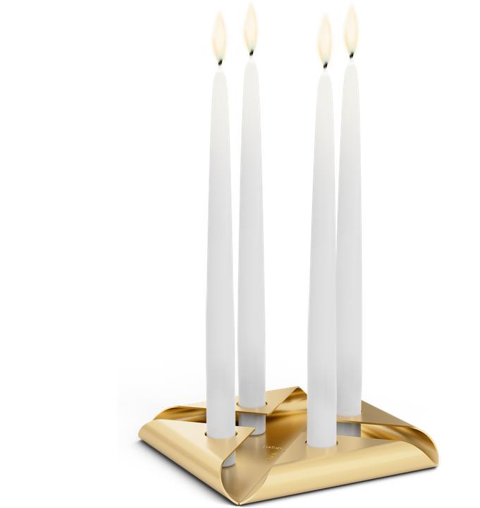 Actual product image Höfats SQUARE CANDLE gold, VE 4