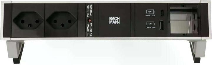 Actual product image Bachmann DESK 2 table socket strip, 2x T13, 1x USB A/C (2x, Type 13)