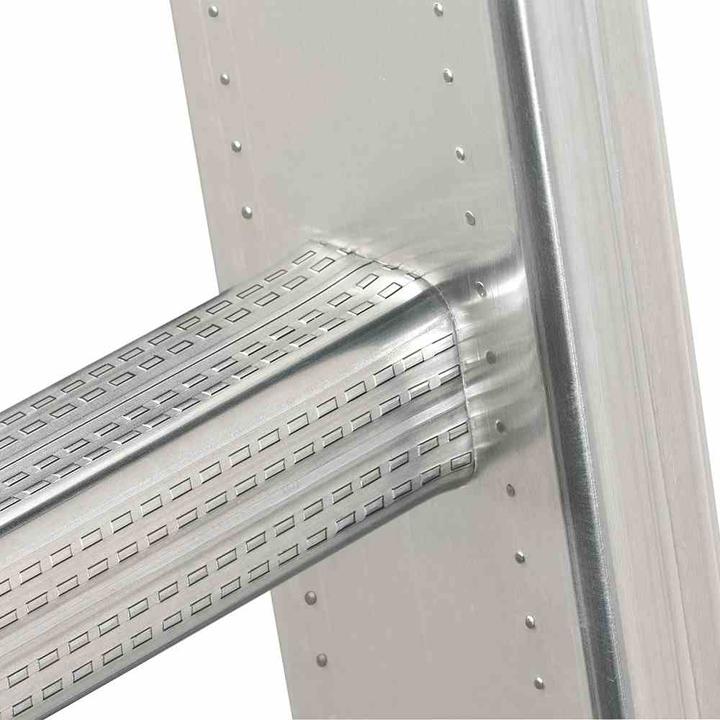 Produktbild Hailo S80 ProfiStep duo, Aluminium-Schiebeleiter 2-teilig, 2x12 Sprossen (Mehrzweckleiter, 14 cm)