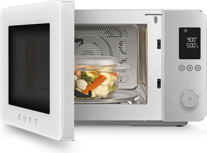 Immagine prodotto Smeg MOC02WHMEU Kombi-Tisch- Mikrowelle + Heissluft/Grill (27 l)