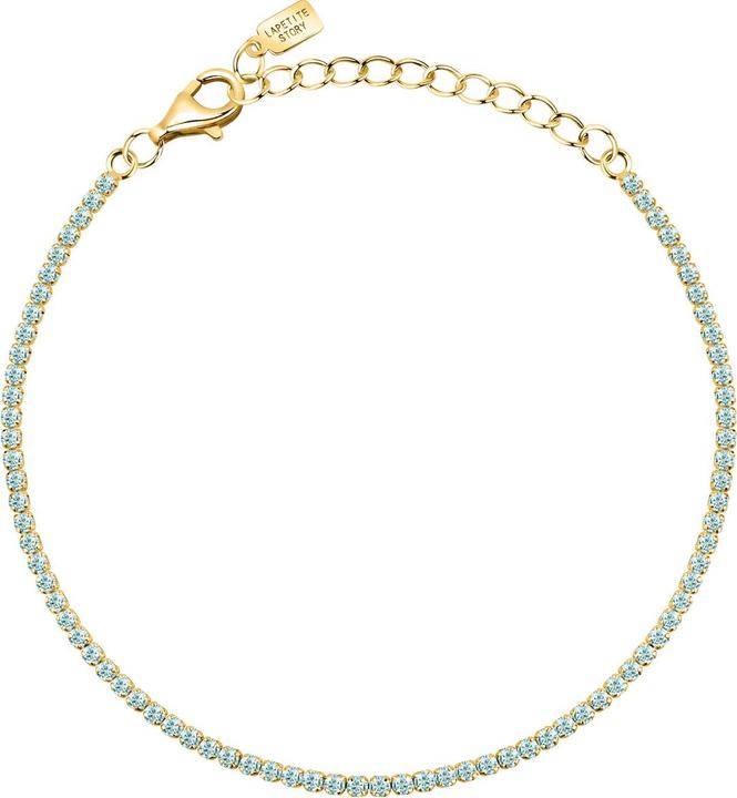 Immagine prodotto La Petite Story - Gold-plated tennis bracelet with zircons Silver LPS05AWV61 (19 cm, Argento 925)