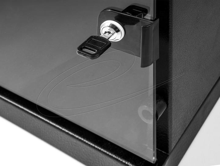 Produktbild Delock 10" Netzwerkschrank 6 HE mit Glastür zur Stand- oder (6 HE, 10 Zoll Rack)