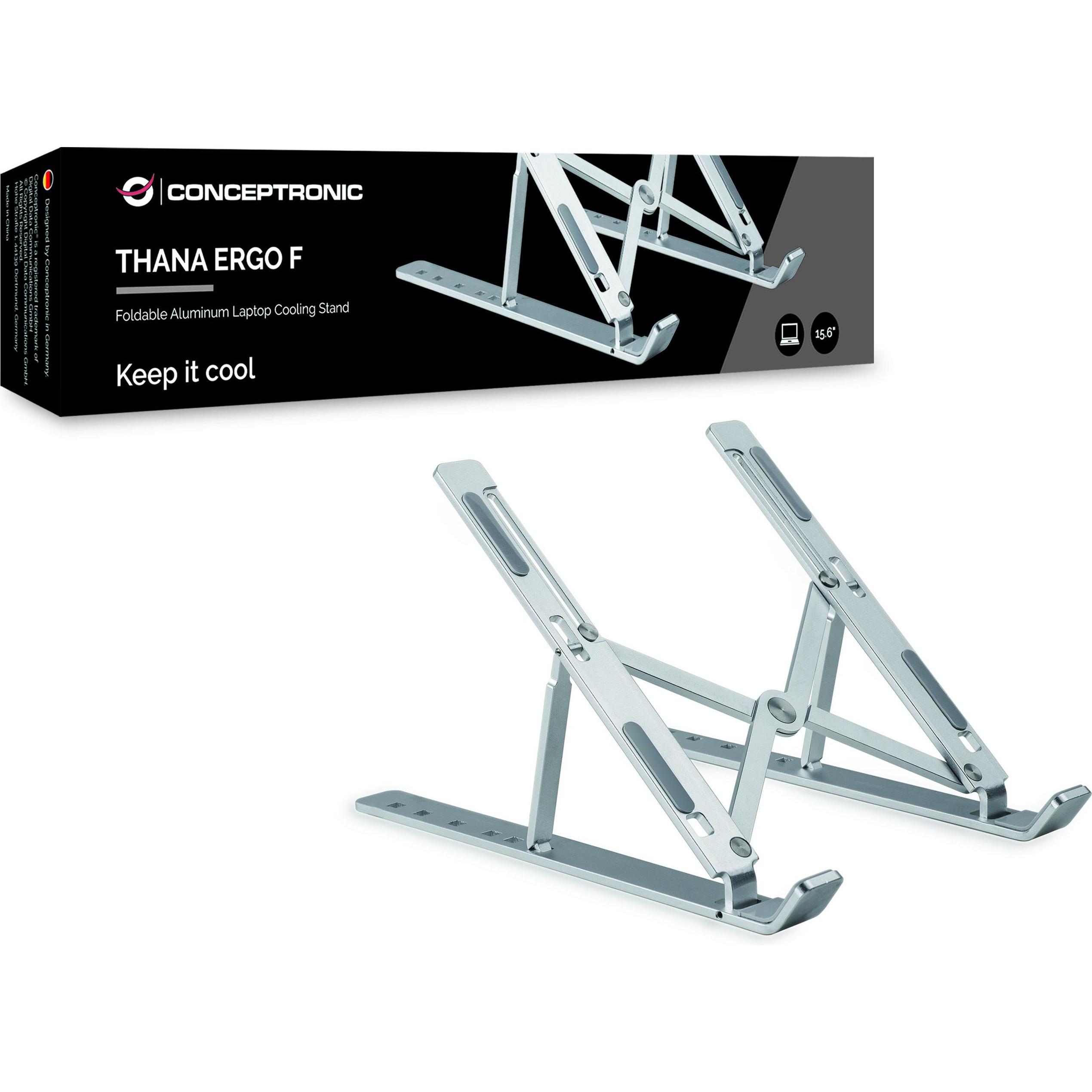 Thumbnail - Conceptronic Thana Ergo F, Notebook Ständer, Silber