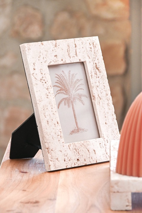 Image du produit Esprit Fotorahmen Home Beige Harz Kristall Marmor Urban 18 x 2 x 22 cm (10 x 15 cm)
