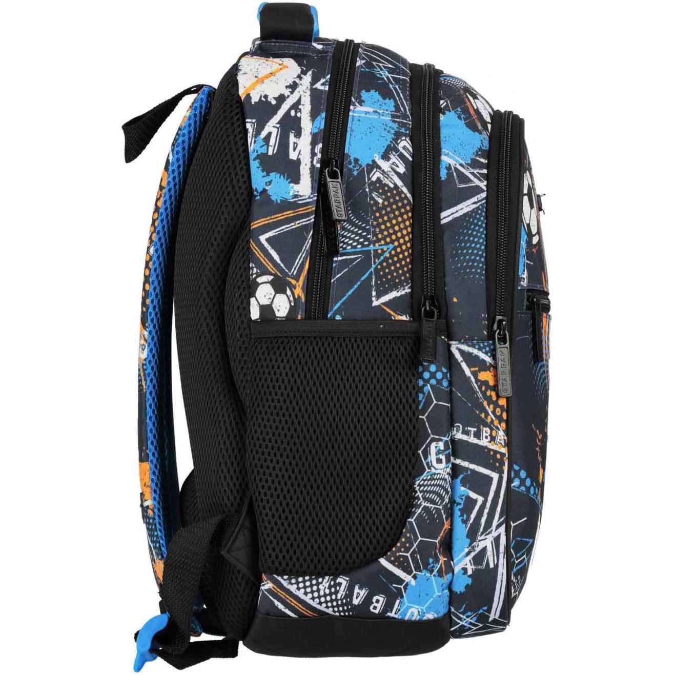 Borsa scuola materna, Rucksack Fussball Blau, Blu