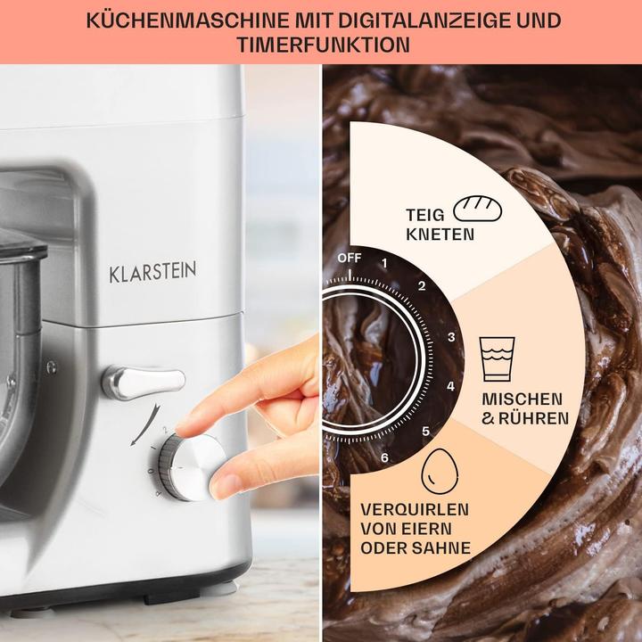 Image du produit Klarstein Küchenmaschine mit Fleischwolf und Mixer (2000 W)