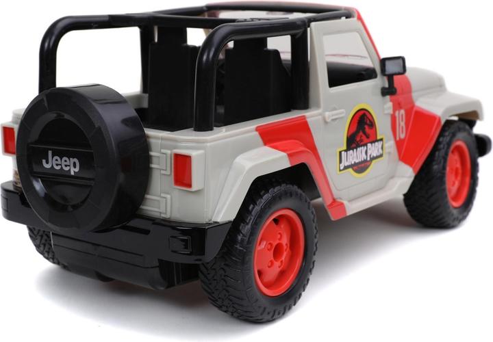 Actual product image Jada RC Jurassic Park Jeep Wrangler 1:16