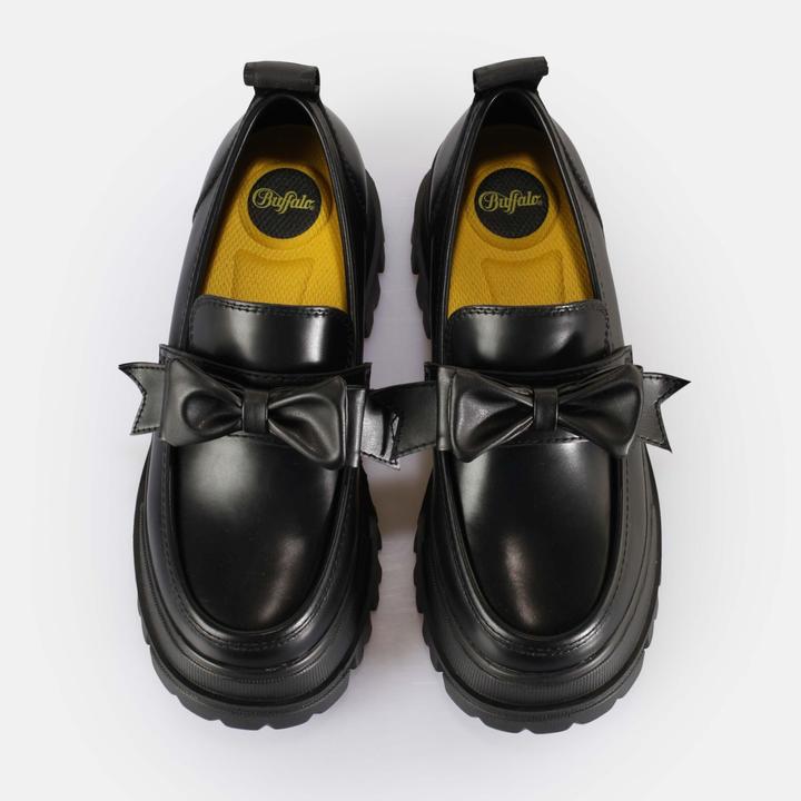 Actual product image Buffalo ballet flats woman aspha loafer bow - vegan box (39)