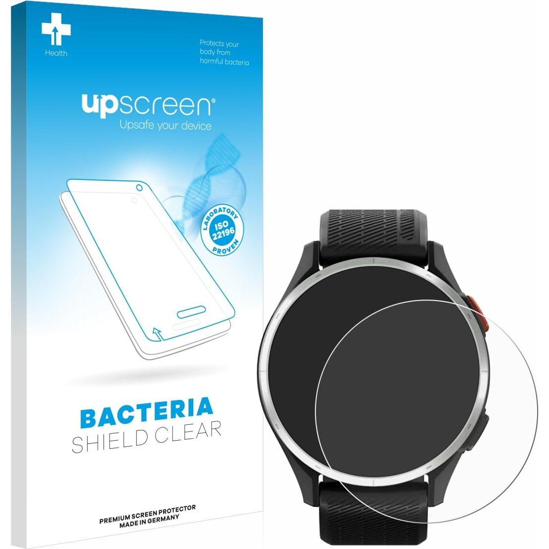 upscreen Schutzfolie Displayschutz Displayschutzfolie Folie Klar antibakteriell, Smartwatch Schutzfolie, Transparent