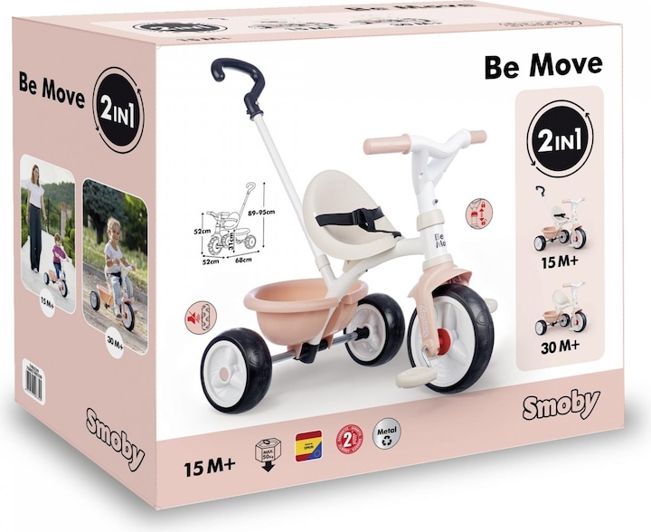 Image du produit Smoby Be Move Tricycle Rose