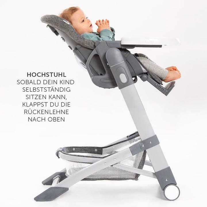 Actual product image Hauck Highchairs Highchair & baby lounger from birth - Grow Up Newborn Set (Highchair)